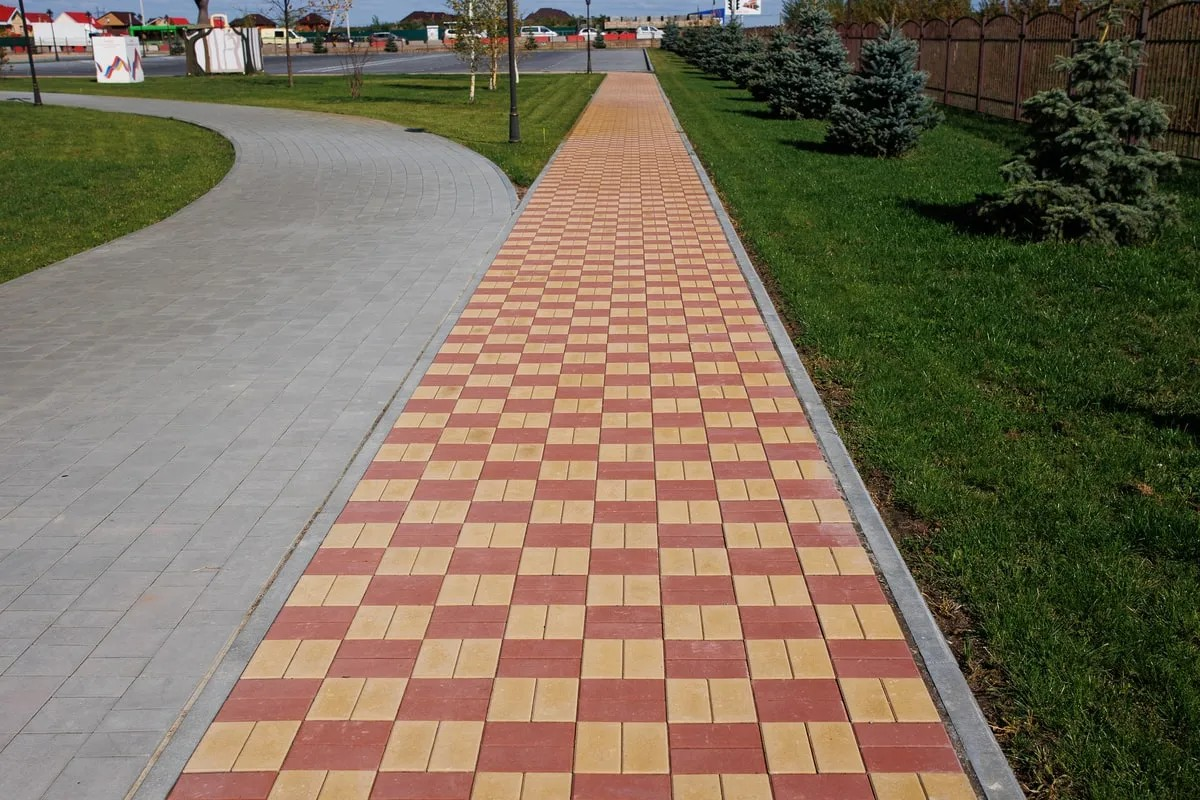 Тротуарная плитка Прямоугольник Б.2.П.6 (200х100х60)  - КРАСНЫЙ - Гладкий 60 мм