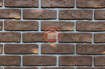 Фасадная фиброцементная панель "Конаковский кирпич с перекрытием" цвет 36